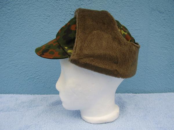 orig. Bundeswehr Wintermütze Feldmütze flecktarn gebraucht verschiedene Größen